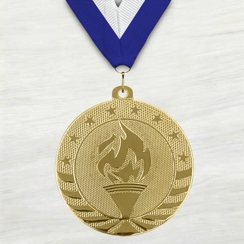 Medalla de Metal de Victoria de 2" con cinta MDL500